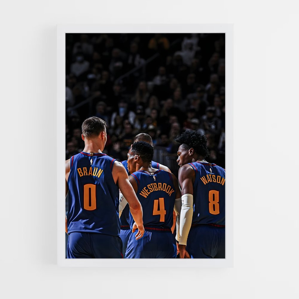 Poster Golden Hustle – affiche Basketball (vue 3)